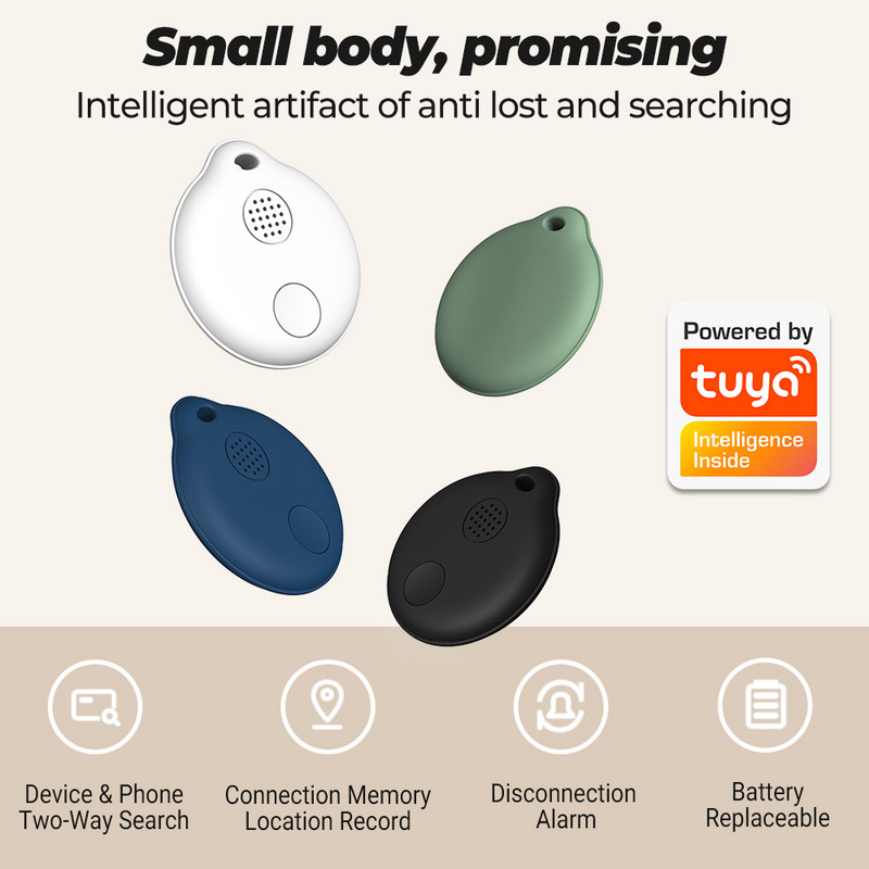 SMATRUL Tuya Smart Tag Anti-Lost Alarm Bežični Bluetooth Mini GPS Tracker Smart Home APLIKACIJA Traži lokaciju za zapis 80DB