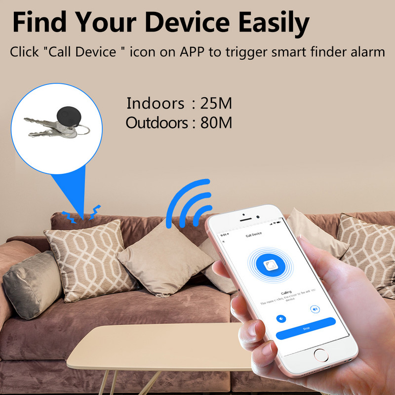 SMATRUL Tuya Smart Tag Anti-Lost Alarm Bežični Bluetooth Mini GPS Tracker Smart Home APLIKACIJA Traži lokaciju za zapis 80DB