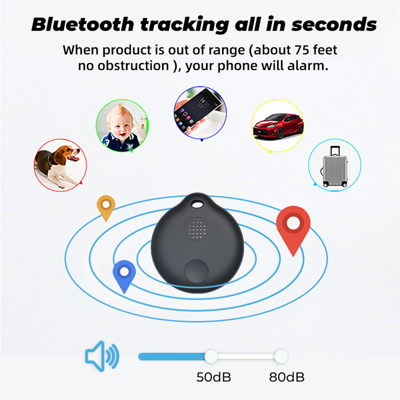 SMATRUL Tuya Smart Tag Anti-Lost Alarm Bežični Bluetooth Mini GPS Tracker Smart Home APLIKACIJA Traži lokaciju za zapis 80DB