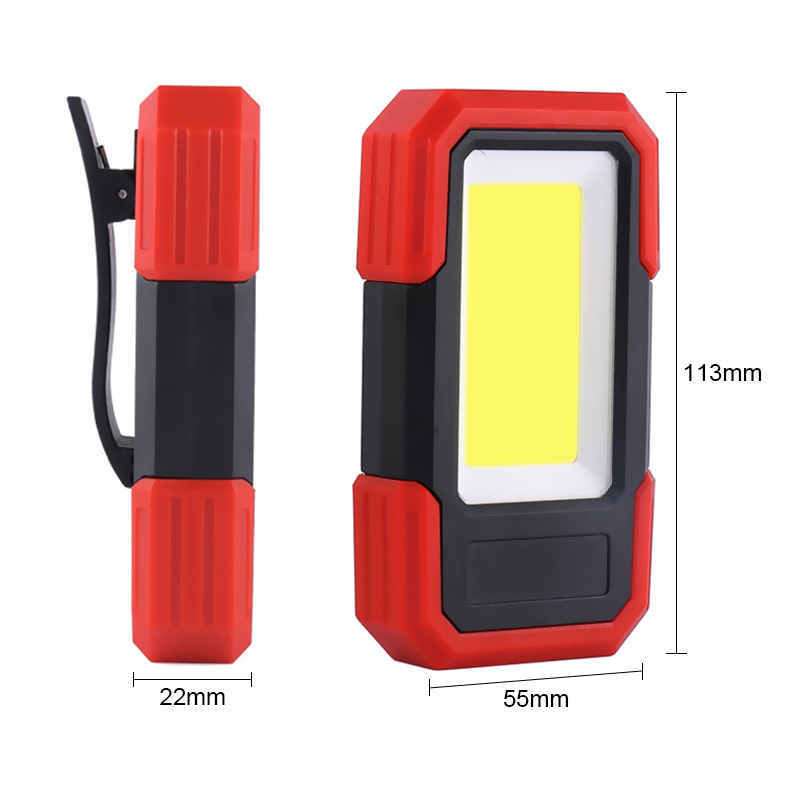 Pārnēsājamas gaismas LED kabatas lukturītis Spēcīgi prožektori Led darba gaismas darba lampa Usb uzlādējama telts āra nometne ar magnētisku pamatni