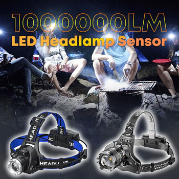 Сензор за LED фар, USB акумулаторен IR сензор за движение, управление на предната светлина на фара, водоустойчиво фенерче, риболов, къмпинг