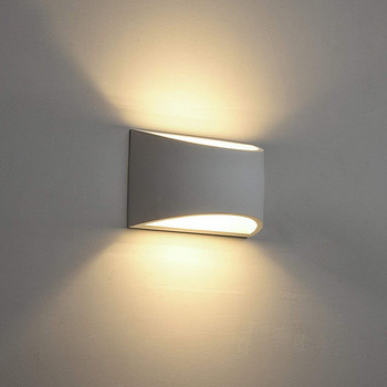 Правоъгълна бяла черна стенна лампа LED вътрешно осветление AC100-240V стенна лампа 7 W Спалня Баня Огледало Осветление за пътека Нощен бар