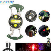 Mini LED svietidlo Malá baterka Silná prenosná kľúčenka Svetlo Multifunkčný magnetický otvárač na fľaše USB nabíjateľná lampa