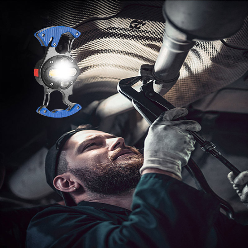 Mini LED svietidlo Malá baterka Silná prenosná kľúčenka Svetlo Multifunkčný magnetický otvárač na fľaše USB nabíjateľná lampa