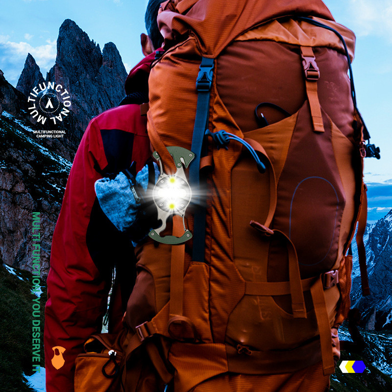 Mini LED svietidlo Malá baterka Silná prenosná kľúčenka Svetlo Multifunkčný magnetický otvárač na fľaše USB nabíjateľná lampa