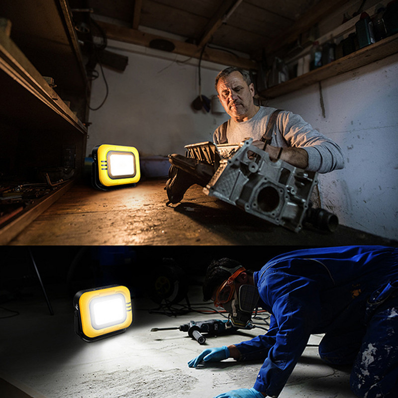 Lumină portabilă de camping Lampă solară Power Bank, impermeabilă, reîncărcabilă de urgență, lampă de lucru cu LED magnetică pentru cort