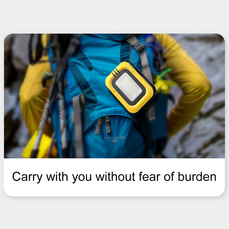 Lumină portabilă de camping Lampă solară Power Bank, impermeabilă, reîncărcabilă de urgență, lampă de lucru cu LED magnetică pentru cort