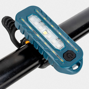 5W COB LED накрайник за велосипедна лампа Преносим джобен маяк Авариен фенер Тип C Акумулаторна щипка за шапка Сигнална лампа 5 режима Строб