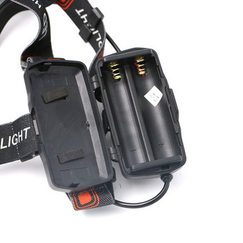 LED фарове за фарове 3 LED фенери за велосипеди на открито Лампи за риболов Използвайте 2*18650 батерия като подарък 15000LM