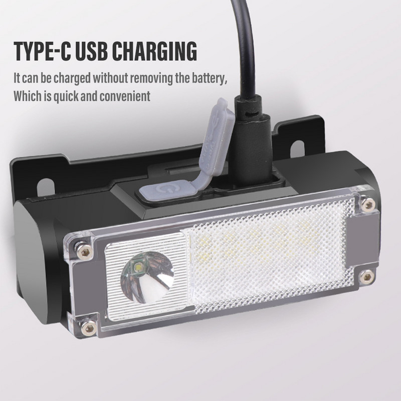 XPE+14*LED horgász fejlámpa Szuper fényes LED-es fényszóró kemping zseblámpa újratölthető lámpa túrázás hordozható világító lámpák