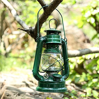 Ръчна маслена лампа Ретро керосинова лампа Лампа за къмпинг Пламъчна светлина Фенер Външни вътрешни нощни лампи Лампа за къмпинг Инструменти