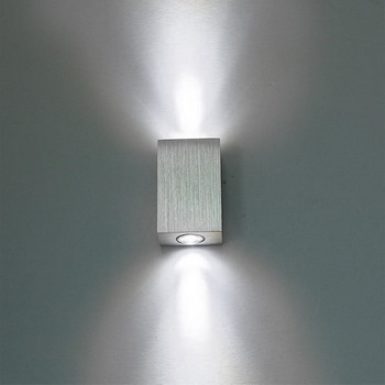 Έργο λαμπάδας LED 6W Αλουμίνιο φωτιστικό τοίχου Τετράγωνο φωτιστικό τοίχου LED κομοδίνο υπνοδωμάτιο υπνοδωμάτιο διακόσμηση τοίχου