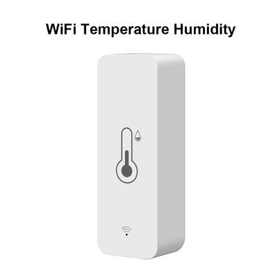 AVATTO Tuya WiFi temperatūras mitruma sensors, iekštelpu higrometra temperatūras sensora mitruma mērītāja atbalsts Alexa Google sākumlapa