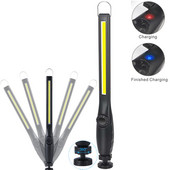 Φωτισμός εργασίας LED USB Επαναφορτιζόμενος Φωτισμός εργασίας COB Φορητός Μαγνητικός Ασύρματο Φως Επιθεώρησης για Φακός εργασίας Επισκευής αυτοκινήτου