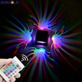 Lămpi de perete moderne din aluminiu 110v/220v Iluminat de interior Aplice de dormitor Aplice de perete pentru acasă Corp de iluminat de perete cu telecomandă RGB