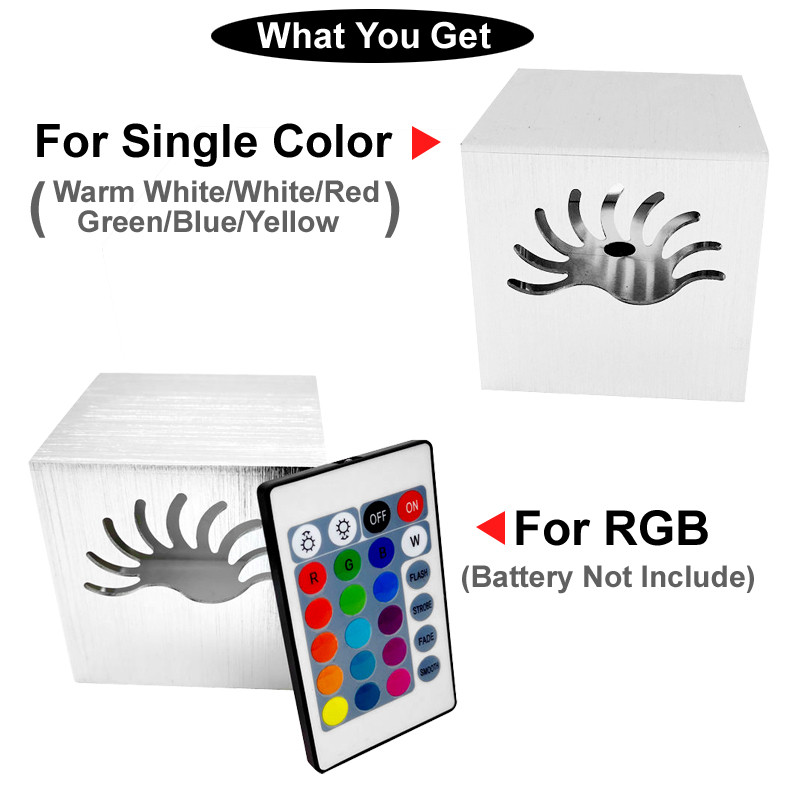 Lămpi de perete moderne din aluminiu 110v/220v Iluminat de interior Aplice de dormitor Aplice de perete pentru acasă Corp de iluminat de perete cu telecomandă RGB