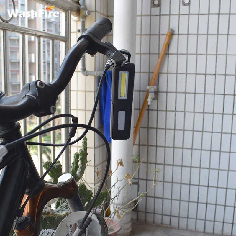 USB uzlādējams COB LED zibspuldzes darba gaismas statīvs kabatas magnēta āķis iebūvēts akumulators strāvas displejs remonta darba lampas laterna