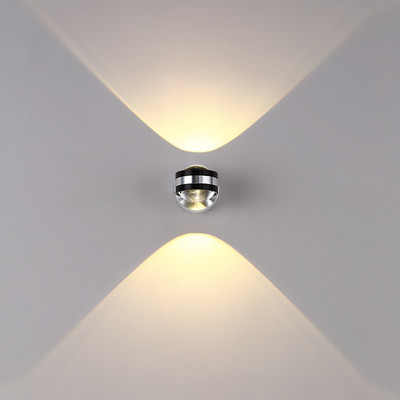 Felső és alsó fali lámpa 3-6W LED modern belső szálloda dekorációs lámpa nappali hálószoba éjjeli TV háttér fali lámpa