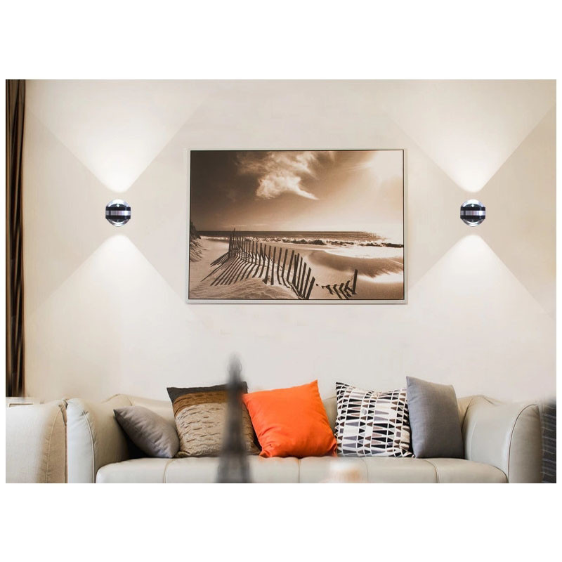 Felső és alsó fali lámpa 3-6W LED modern belső szálloda dekorációs lámpa nappali hálószoba éjjeli TV háttér fali lámpa