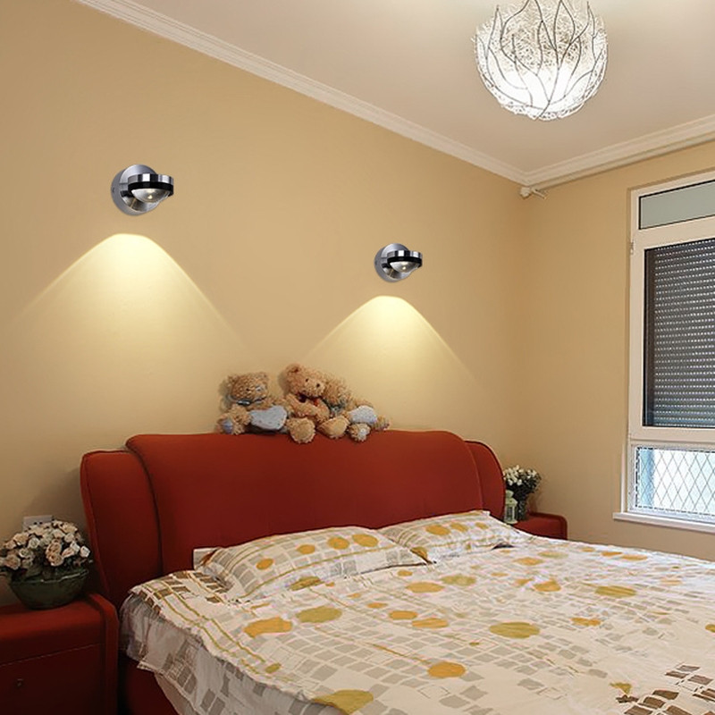 Felső és alsó fali lámpa 3-6W LED modern belső szálloda dekorációs lámpa nappali hálószoba éjjeli TV háttér fali lámpa