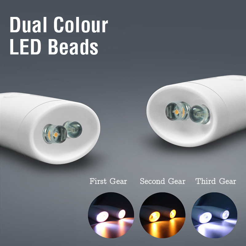 FLDJL pārnēsājama uzlādējama LED lampa darba LED apgaismojuma lasīšanai āra atmiņas šļūtene kempinga apgaismojuma kakla apkakle