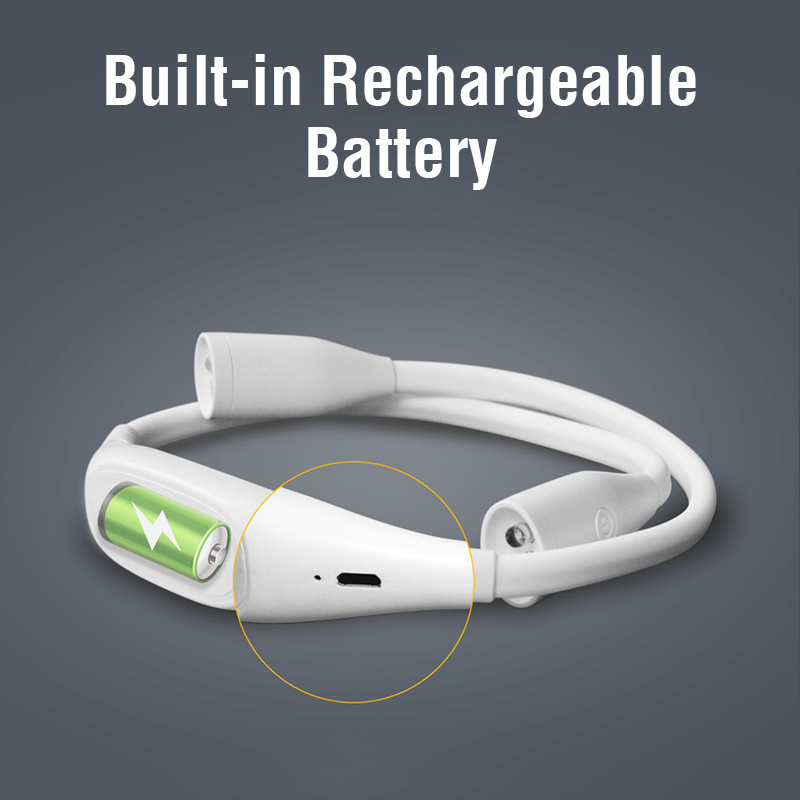 FLDJL pārnēsājama uzlādējama LED lampa darba LED apgaismojuma lasīšanai āra atmiņas šļūtene kempinga apgaismojuma kakla apkakle