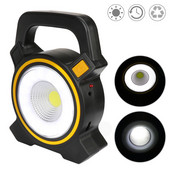 Încărcare solară Baterie încorporată Lumină de lucru portabilă LED de inundație Lampă reîncărcabilă pentru grădină în aer liber Lampă cu bec de camping Lanternă