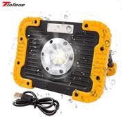 Výkonné nabíjateľné USB svietidlo s LED pracovným svetlom, prenosné COB svetlo, vonkajšie, poľovnícke, kempingové, lampášové, stanové, svetlo, použitie 18650