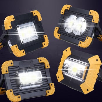 Φακός εργασίας Lampe Led Φορητό Spotlight 1000W Επαναφορτιζόμενο 18650 Μπαταρία Φακό εξωτερικού χώρου για Κυνήγι Κάμπινγκ Latern φακός