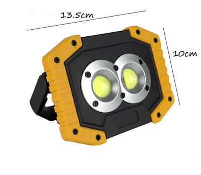 Prenosné LED reflektorové pracovné svetlo Lampe 1000W nabíjateľné 18650 batérie vonkajšie svetlo na poľovníctvo, kempovanie, baterka