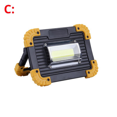 Prenosné LED reflektorové pracovné svetlo Lampe 1000W nabíjateľné 18650 batérie vonkajšie svetlo na poľovníctvo, kempovanie, baterka