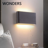 LED nástenné svietidlá Moderné jednoduché vodotesné nástenné svietidlá na balkón, chodbu, vonkajšie osvetlenie, vnútorné a nočné osvetlenie, bytové dekorácie