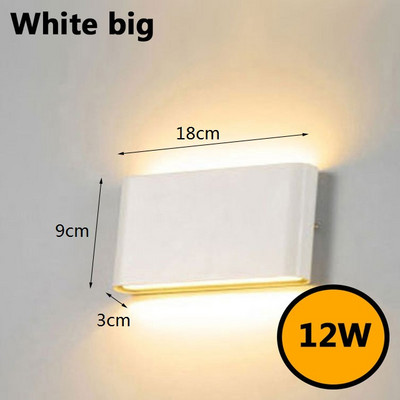 LED nástenné svietidlá Moderné jednoduché vodotesné nástenné svietidlá na balkón, chodbu, vonkajšie osvetlenie, vnútorné a nočné osvetlenie, bytové dekorácie