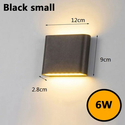 LED nástenné svietidlá Moderné jednoduché vodotesné nástenné svietidlá na balkón, chodbu, vonkajšie osvetlenie, vnútorné a nočné osvetlenie, bytové dekorácie