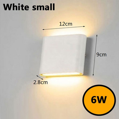 LED nástenné svietidlá Moderné jednoduché vodotesné nástenné svietidlá na balkón, chodbu, vonkajšie osvetlenie, vnútorné a nočné osvetlenie, bytové dekorácie