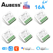 Έξυπνος διακόπτης WiFi Tuya με Διακόπτη Power Monitor Διακόπτης χρονοδιακόπτης 2-way Control Module Smart Switch Alexa Google Home Voice Control