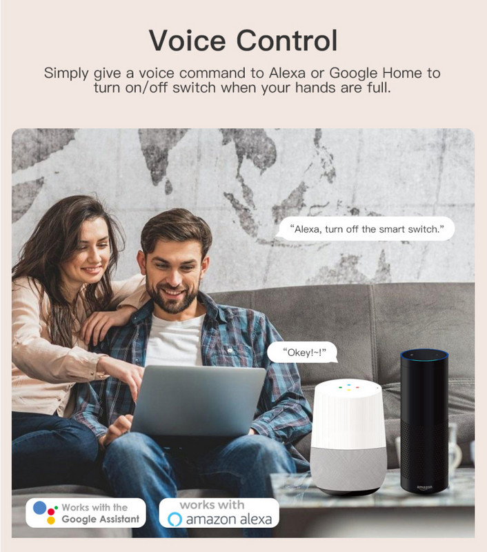 Tuya Smart WiFi slēdzis ar barošanas monitora slēdža taimeris 2 virzienu vadība viedā slēdža modulis Alexa Google mājas balss vadība