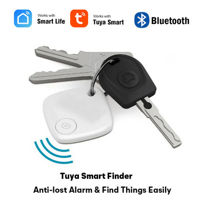Tuya Smart pretpazaudēšanas trauksmes miniatzīme Bluetooth bezvadu izsekotāja atrašanās vietas ierakstīšanas atslēgas maka bagāžas soma mājdzīvnieku meklētājs