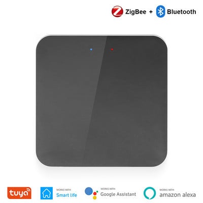 Tuya ZigBee 3.0 Smart Gateway Hub Multi-Mode Smart Home Bridge WiFi Bluetooth APP bezvadu tālvadības pults Alexa Google Home