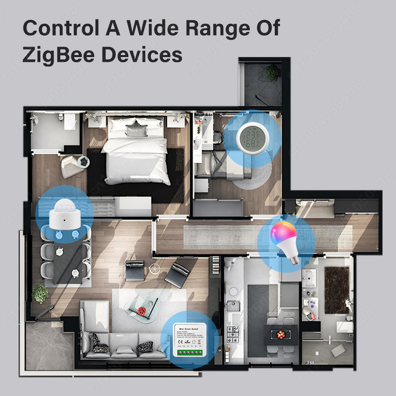 Tuya ZigBee 3.0 Smart Gateway Hub Multi-Mode Smart Home Bridge WiFi Bluetooth APP bezvadu tālvadības pults Alexa Google Home