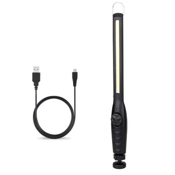 Преносим прожектор COB LED Работна светлина Механична инспекционна фенерче Фенерче USB акумулаторна външна лампа Черен цвят