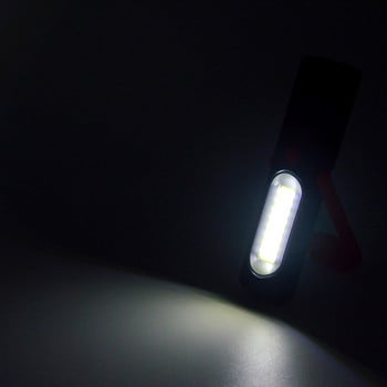 Преносимо USB акумулаторно COB нощно осветление Фенерче LED фенерче Фенер Работно осветление Лампа за къмпинг с вградена батерия с магнит