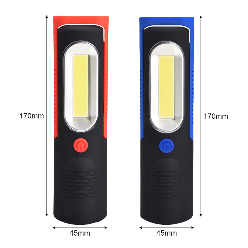 Lanternă portabilă, reîncărcabilă prin USB, COB, lanternă, lanternă, lanternă, lumină de lucru, lampă de camping cu baterie magnetică încorporată