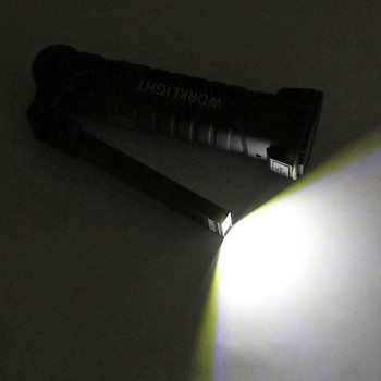 USB Επαναφορτιζόμενος Πτυσσόμενος Φωτισμός Εργασίας COB LED Ενσωματωμένος Φως μπαταρίας Φορητός Φακός εξωτερικού χώρου Κάμπινγκ Φωτιστικό φακό