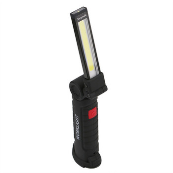 USB акумулаторна сгъваема работна светлина COB LED фенерче с вградена батерия Външно преносимо къмпинг фенерче с фенерче