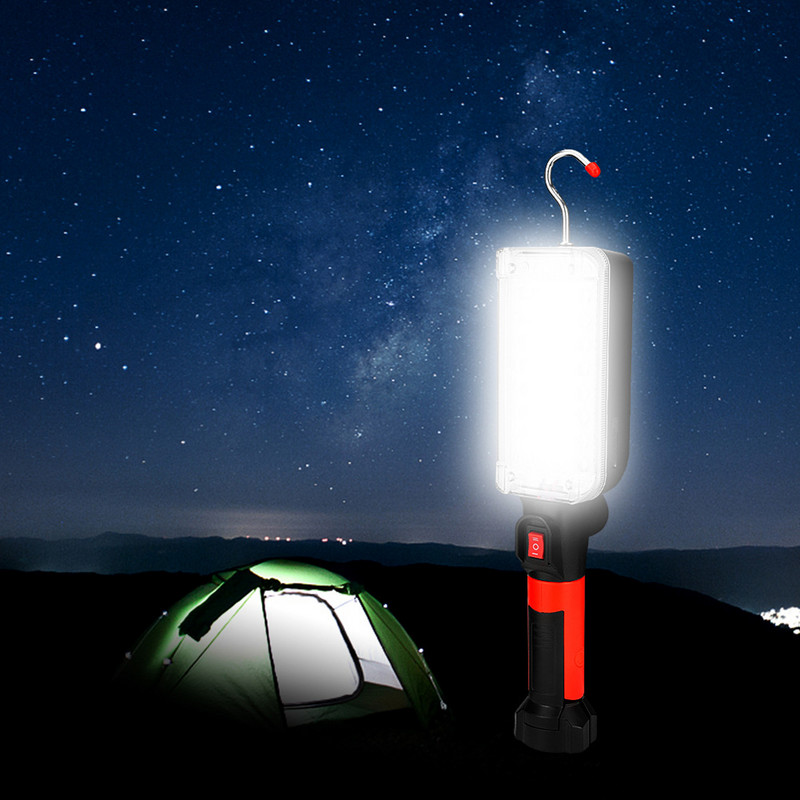 Proiector portabil de mână, bază magnetică, lumini de lucru cu LED pentru atelier, reparații auto, camping, drumeții, rucsac