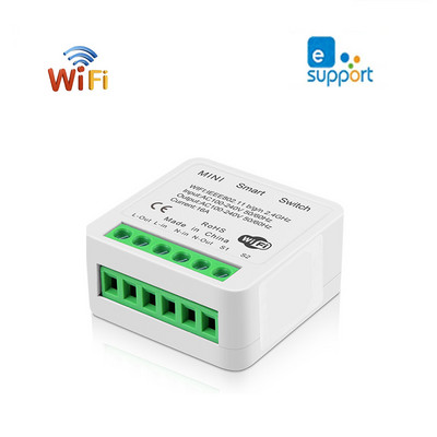 Zigbee WIFI Mini Smart Switch DIY 16A διακόπτης ελέγχου 2 δρόμων μέσω Alexa Alice Google Home Tuya Smart Life Ewelink Cozylife Homekit