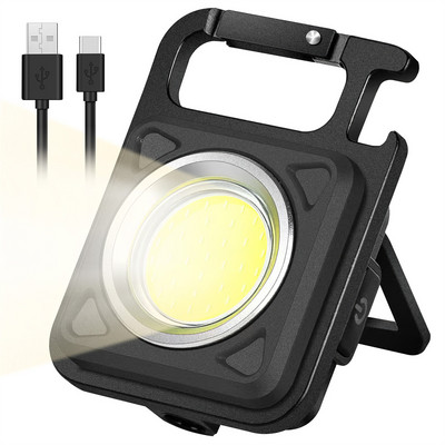 4PCS Jakiramy Keychain Light Мини LED фенерче Работна светлина Акумулаторна Glare COB Ключодържател Light Преносима външна къмпинг светлина