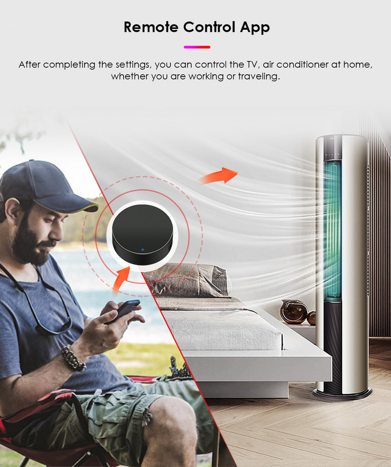 Tuya Wifi infračervené diaľkové ovládanie Smart Life Alexa Google Home Control Scenár Automatizácia IR diaľkové ovládanie pre TV DVD AUD