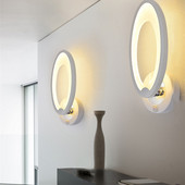 Lămpi de perete moderne din acril cu LED cu comutator Dormitor Home Decor Baie Iluminat de interior Corp de iluminat de perete Scări Artă de perete Lumină